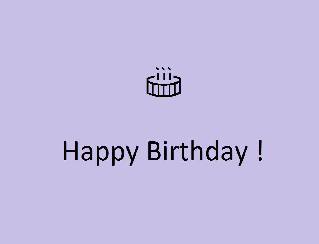 多种颜色的生日快乐祝福图片