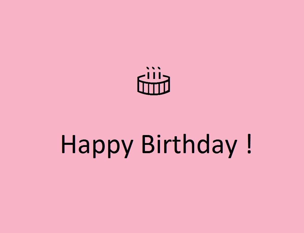 多种颜色的生日快乐祝福图片