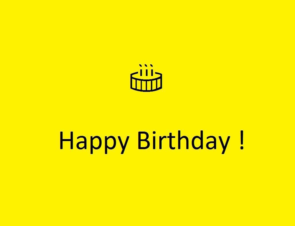 多种颜色的生日快乐祝福图片