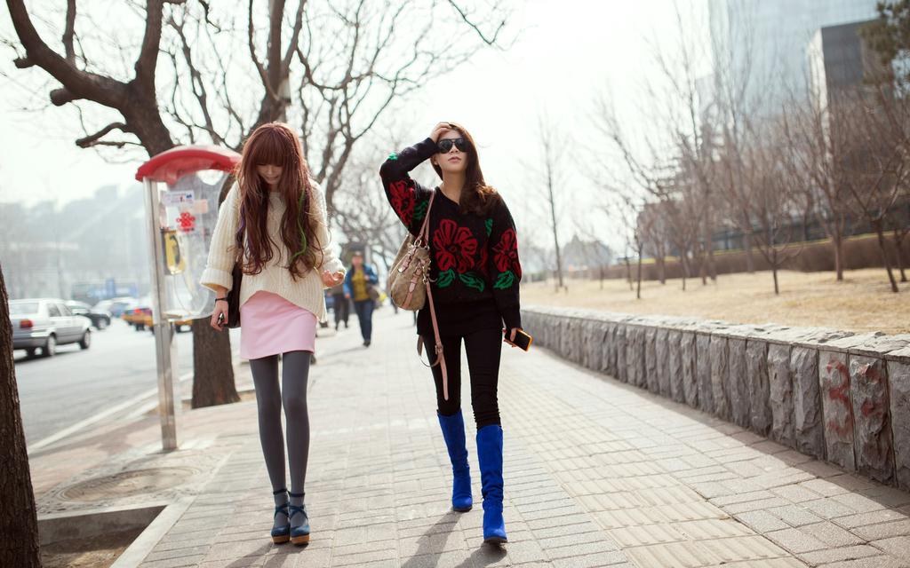 平面模特姐妹淘写真壁纸