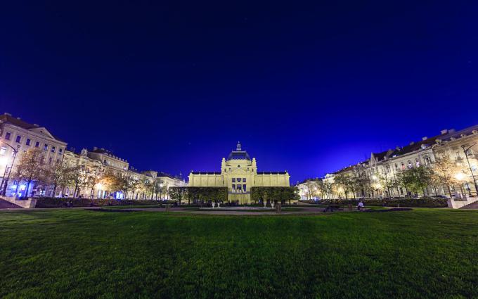 欧洲克罗地亚唯美夜晚图片