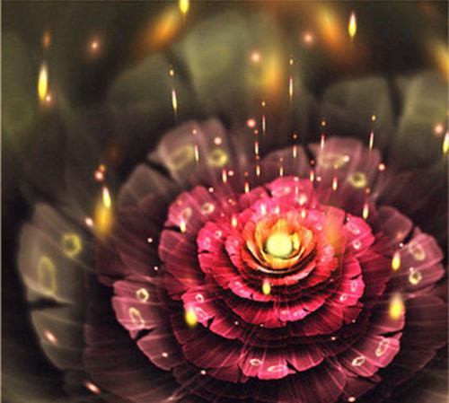 唯美夜晚光影图片