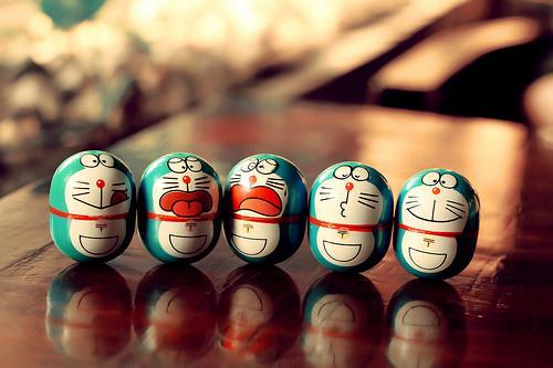 超可爱的哆啦A梦手办图片