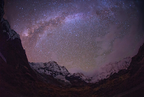 夜晚星空美景图片
