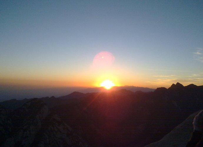 华山日出美图图片