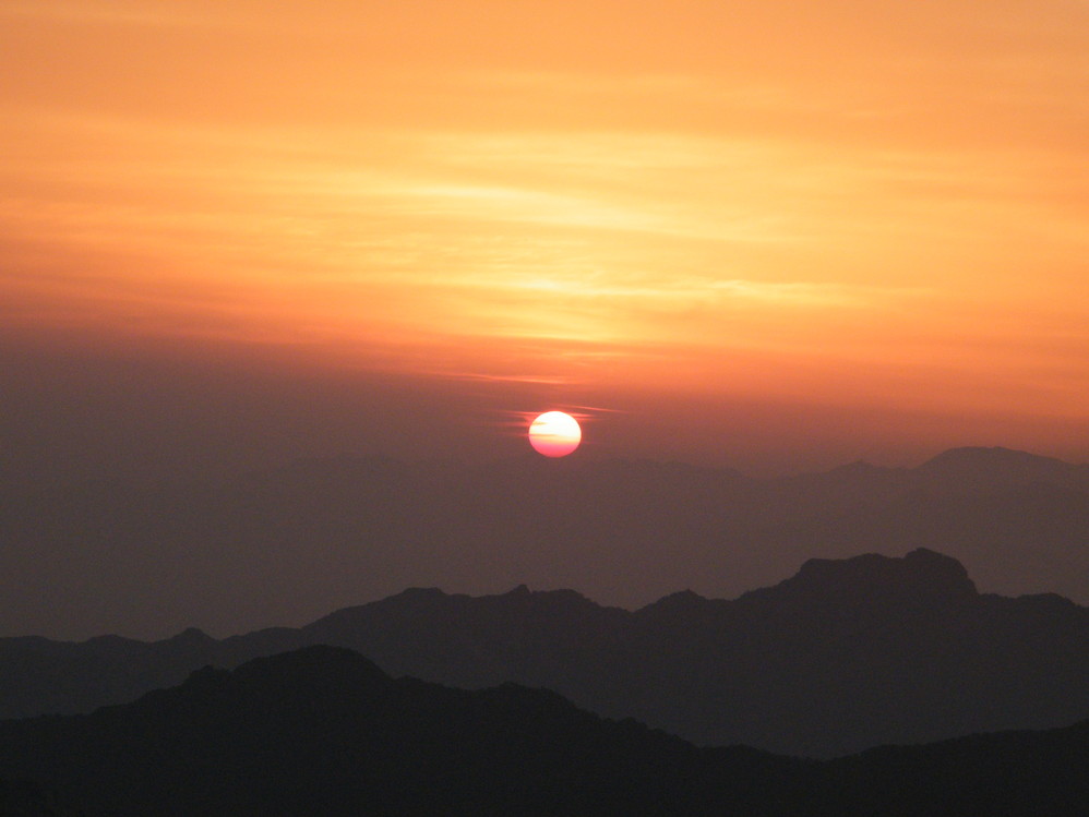 陕西华山日出图片