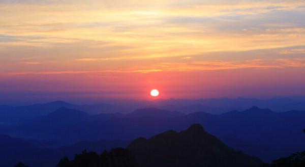 黄山观日出图片