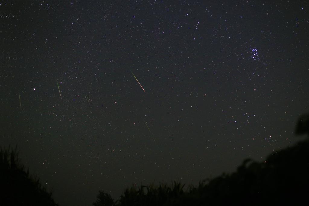 浪漫七夕夜流星雨图片