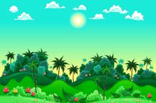 卡通森林场景图片