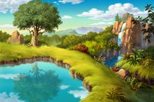 卡通漫画森林图片