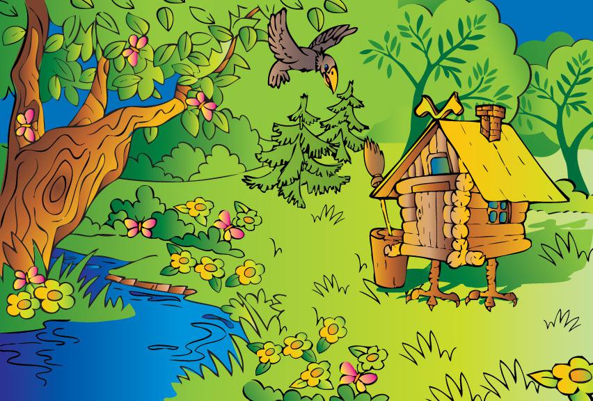 卡通森林场景图片