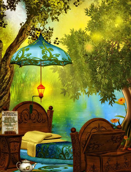 梦幻的童话森林意境图片