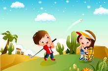 儿童节卡通背景桌面壁纸