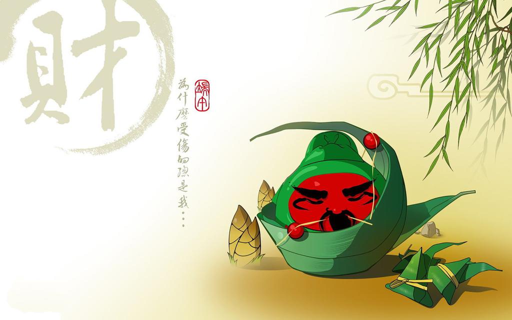 可爱卡通粽子节壁纸