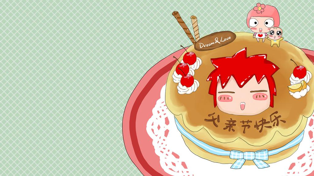 可爱卡通父亲节壁纸