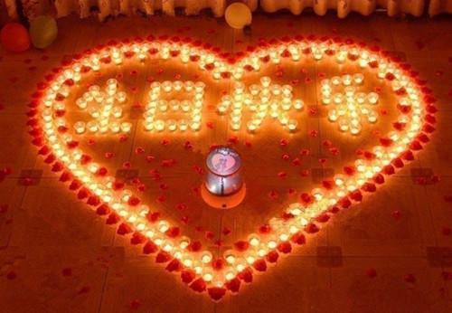 浪漫蜡烛场景图片