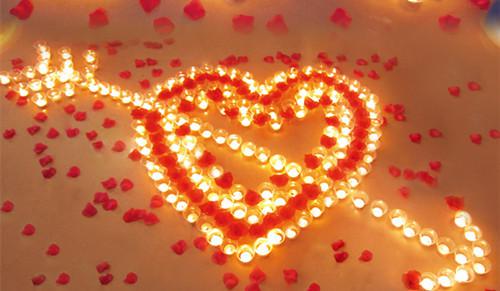 浪漫蜡烛场景图片