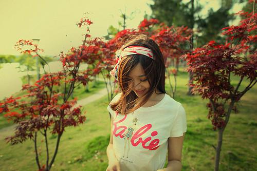 森系女生意境图片