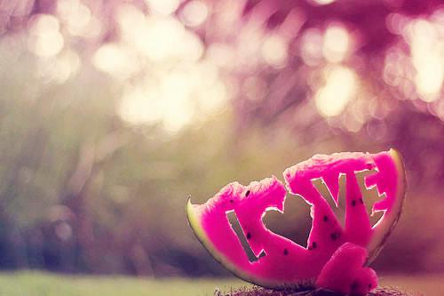 唯美意境桃心图片