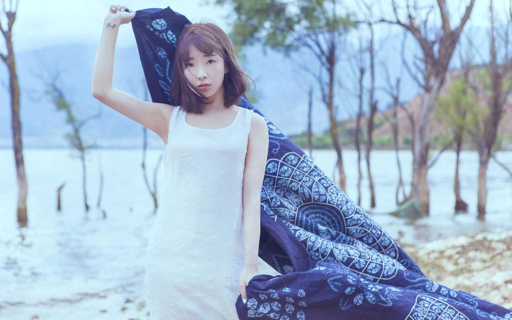 文艺复古清新美女写真壁纸