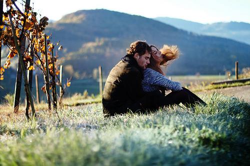 相爱的欧美范情侣图片