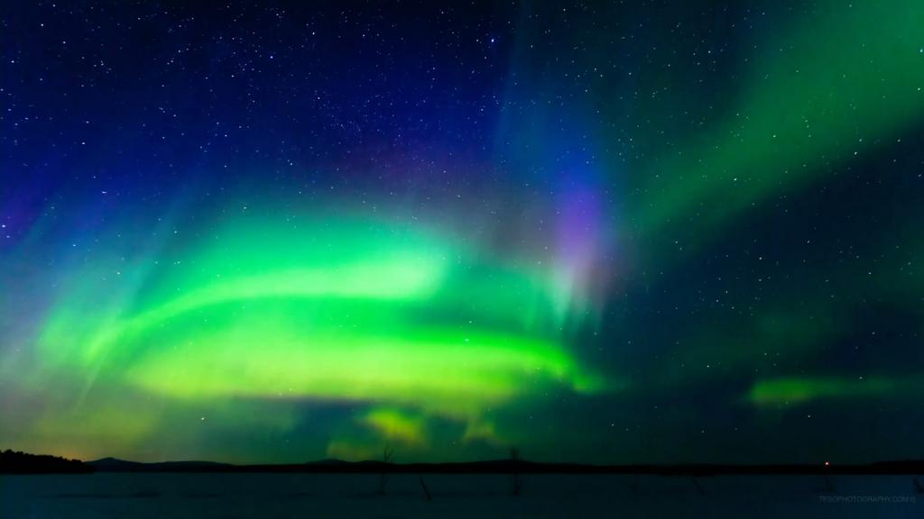 唯美绚丽的极光