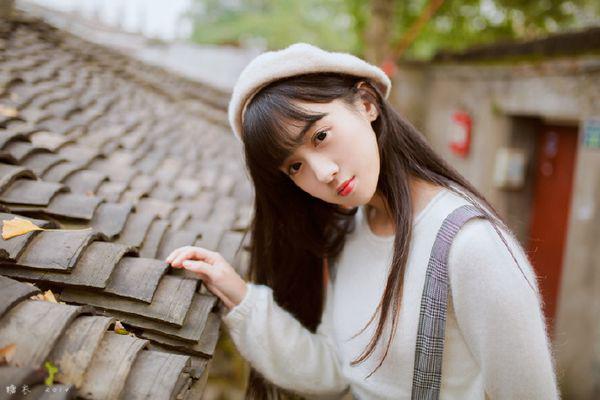 秋天花样的女孩