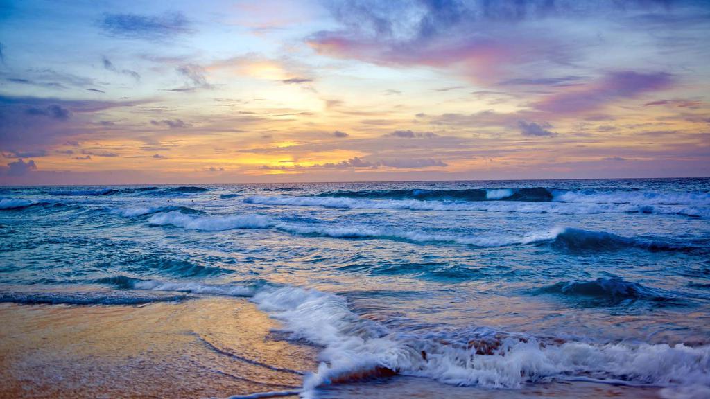 波涛汹涌的大海