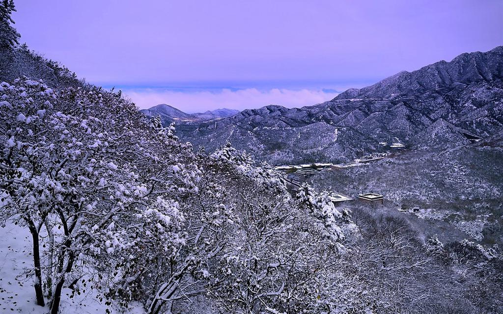 八达岭长城雪景