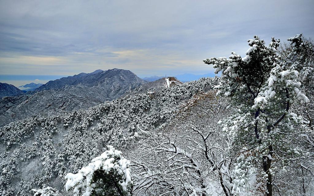 八达岭长城雪景