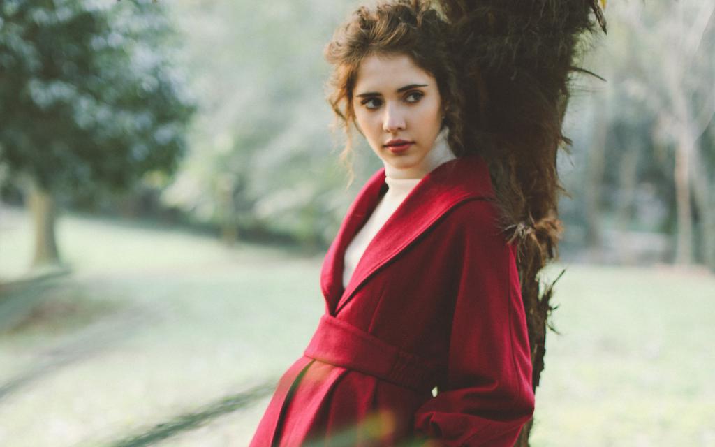 欧美森系美女清新