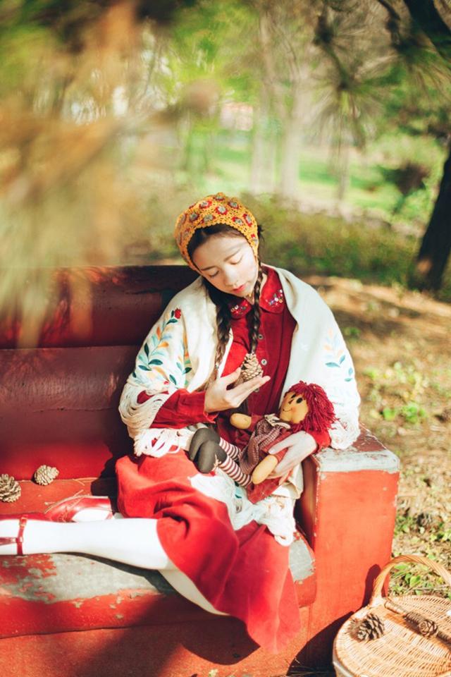 甜美少女户外写真