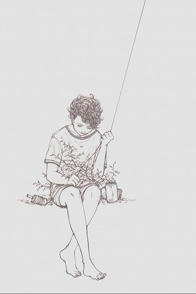 小清新手绘简约插画