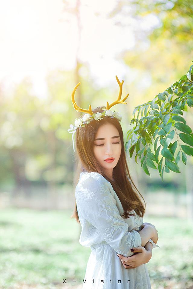 麋鹿姑娘户外写真