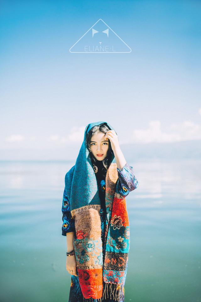 文艺美女自然写真