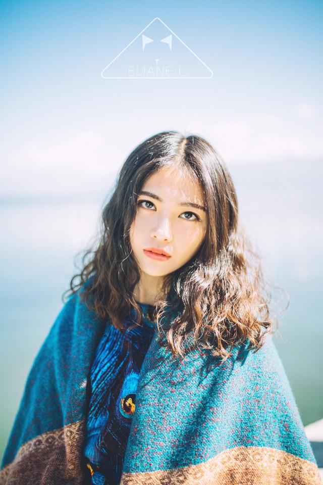 文艺美女自然写真