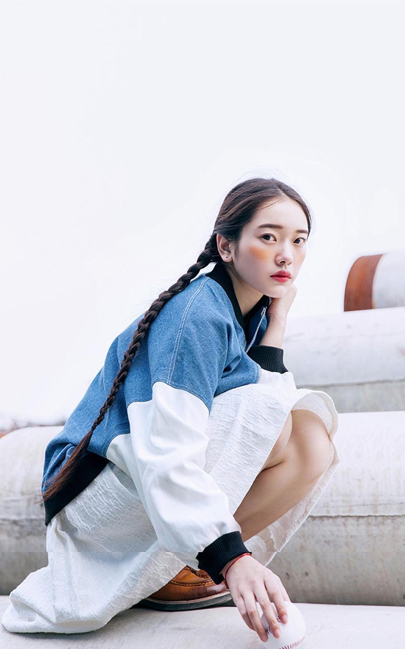 小清新森系美女