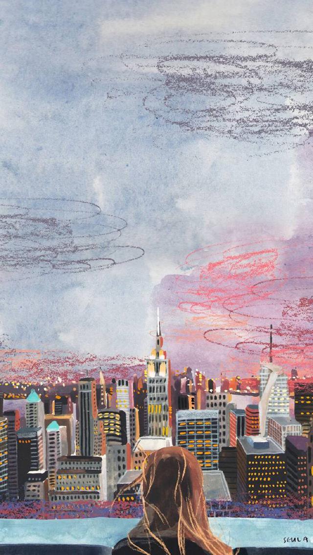 小清新卡通风景