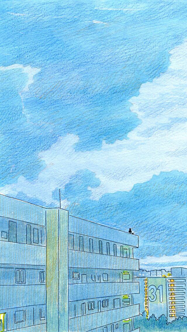 小清新卡通风景