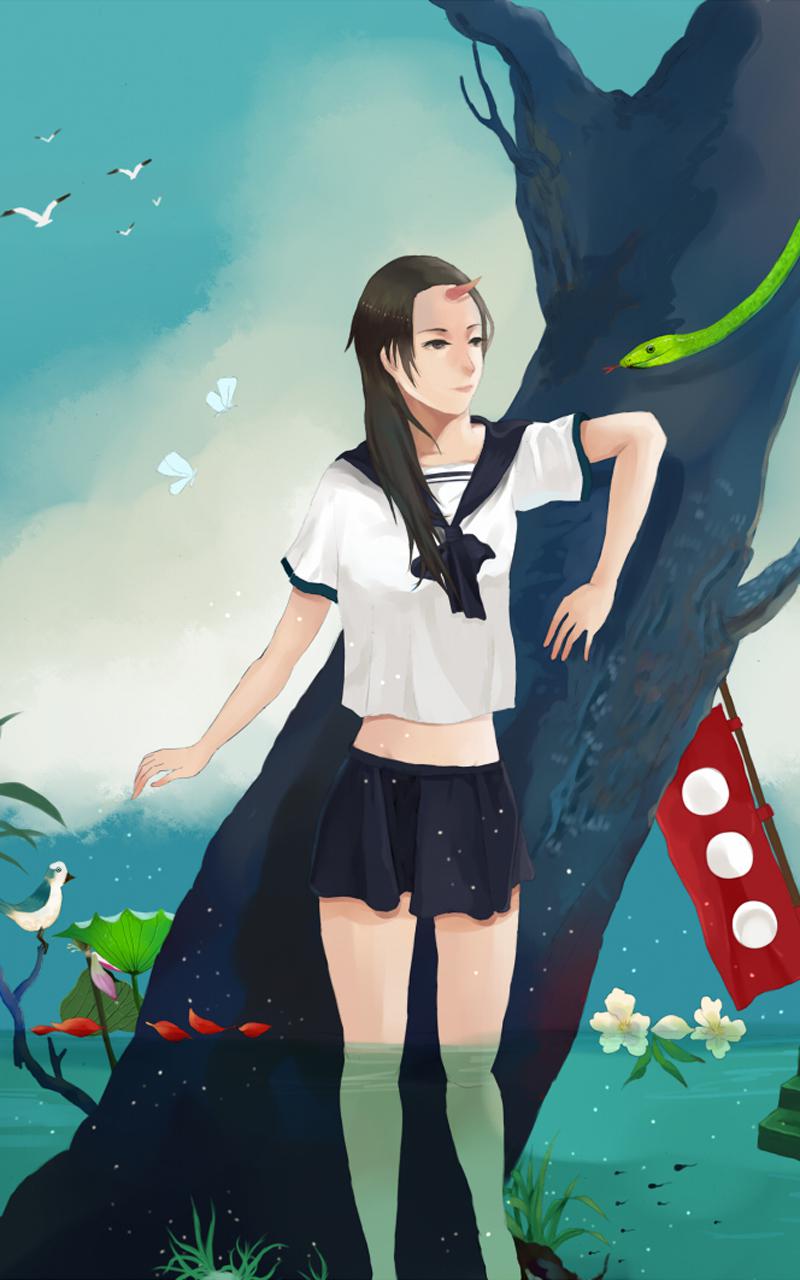 简约人物卡通插画