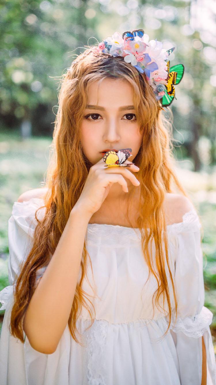 金发美女唯美意境写真