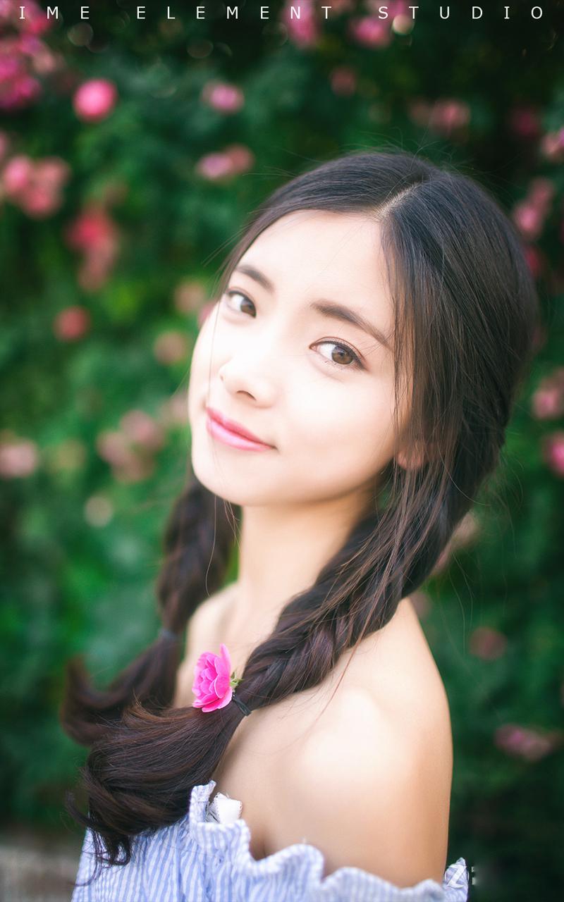 森系双马尾美女清新写真