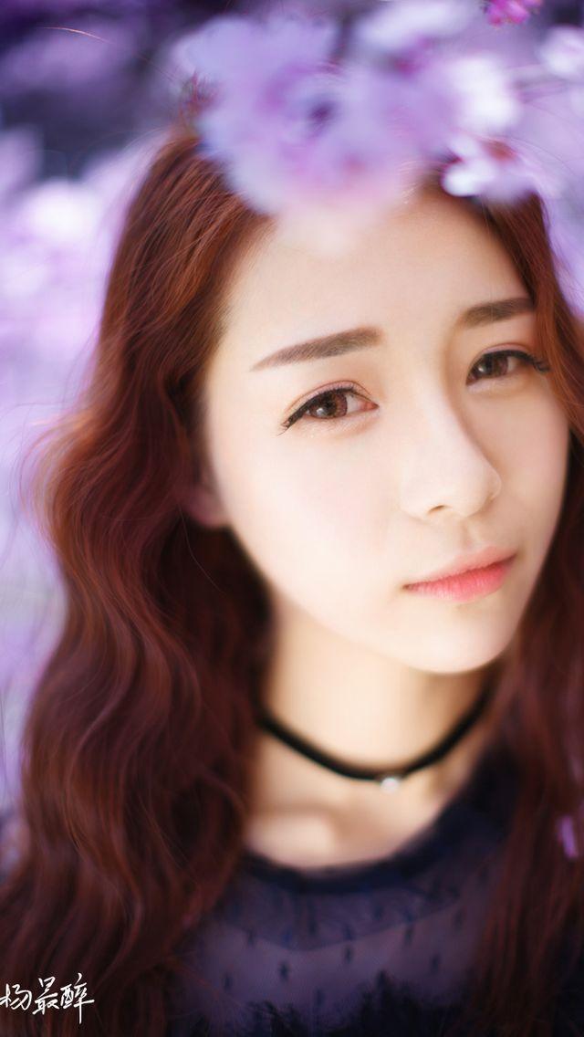 甜美女孩花海写真