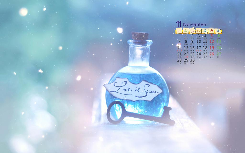 2016年11月小清新日历