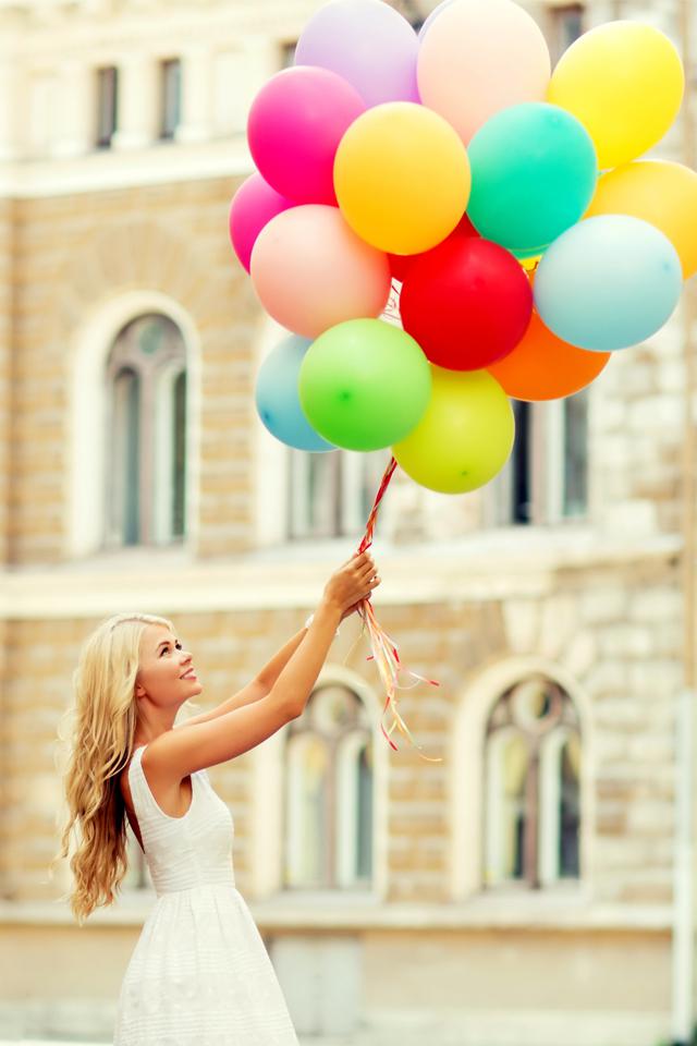 五颜六色的气球