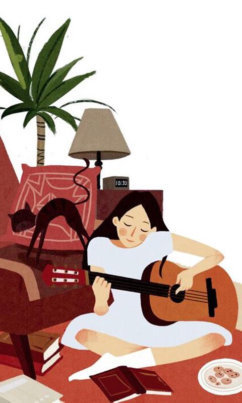 唯美清新插画图片