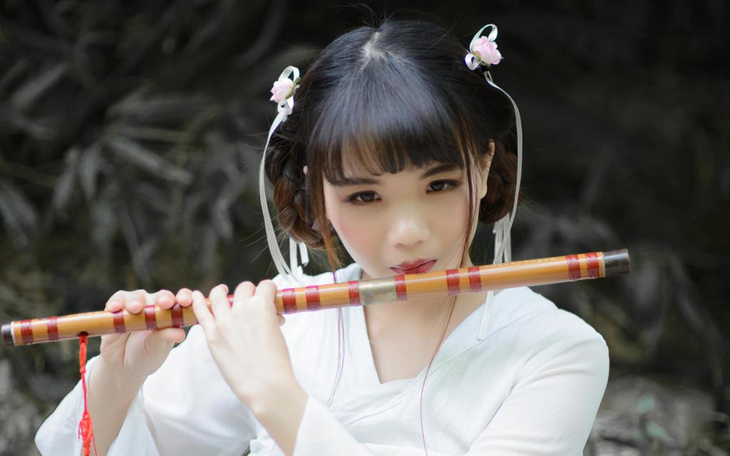 可爱汉服小美女