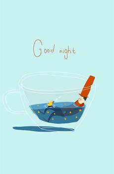 创意晚安带字-3