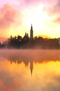 湖边唯美风景-0