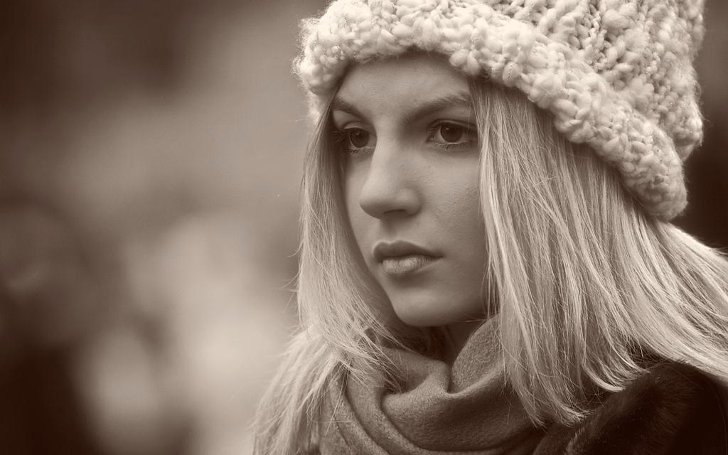 欧美美女黑白复古风